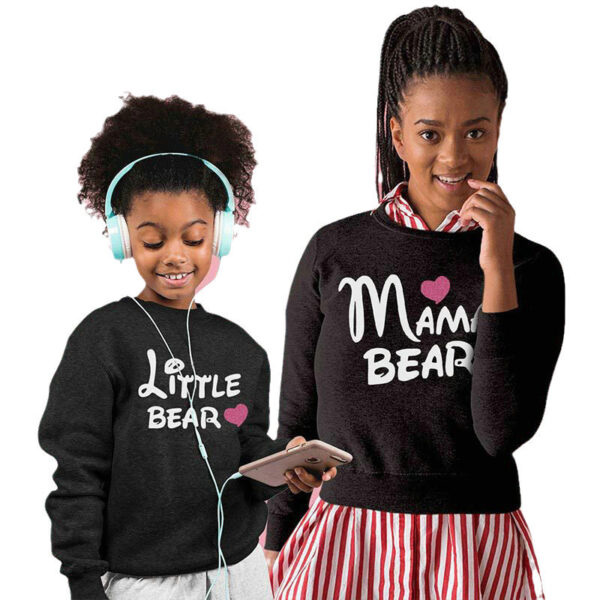 Autumn And Winter Letters Love Printed Parent-child Sweater - Image 2