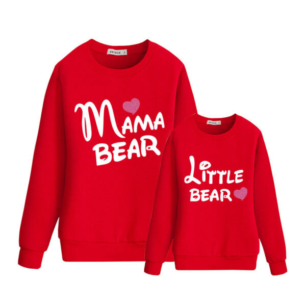 Autumn And Winter Letters Love Printed Parent-child Sweater - Image 5