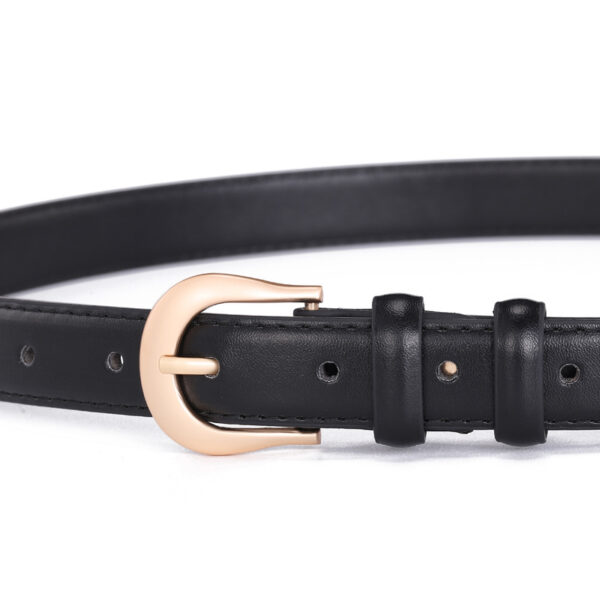 Semicircle Pin Buckle Belt Women's All-match Decorative Cow - Image 3